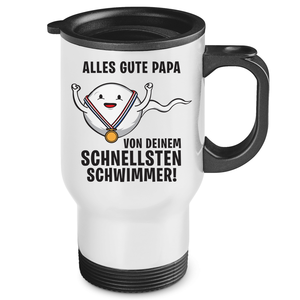 Alles gute Papa von deinem schnellsten Schwimmer! - Edelstahl-Thermobecher