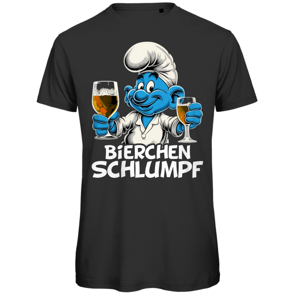 Bierchen Bier Schlumpf - Herren Premium Bio T-Shirt Black
