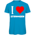 I love Strammsein - Herren Premium Bio T-Shirt Atoll