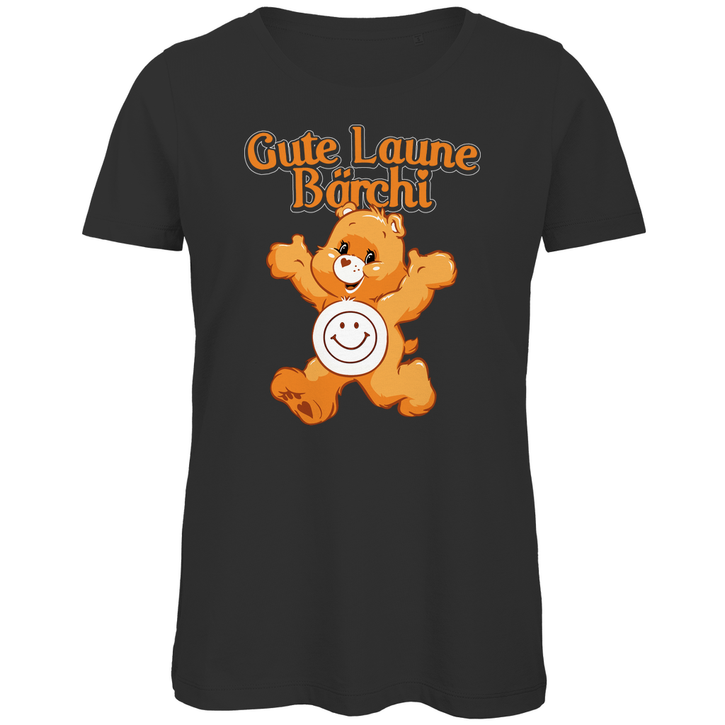 Gute Laune Bärchi - Glücksbärchi - Damen Premium Bio T-Shirt Black