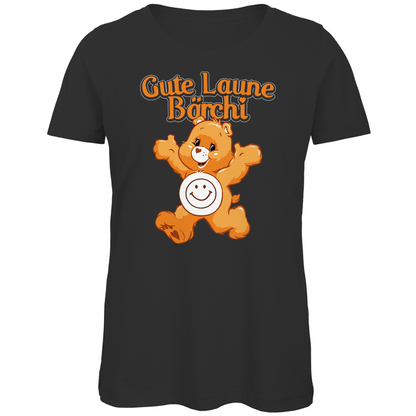 Gute Laune Bärchi - Glücksbärchi - Damen Premium Bio T-Shirt Black