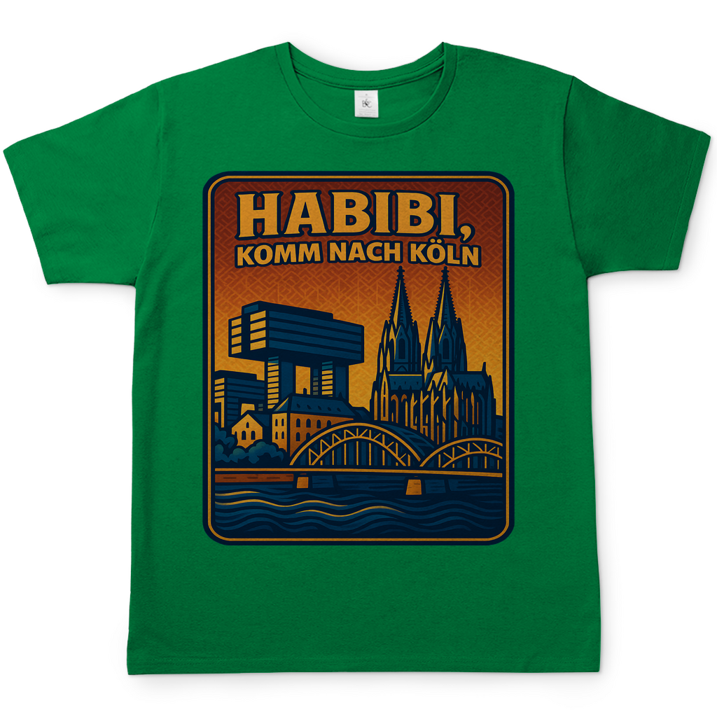 Habibi komm nach Köln - Herren T-Shirt Kelly Green
