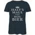 Halt´s Maul und hol Bier - Damen Premium Bio T-Shirt Dark Grey