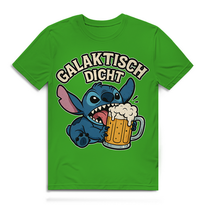 Stitch Galaktisch Dicht Bier Alien - Herren Premium Bio T-Shirt