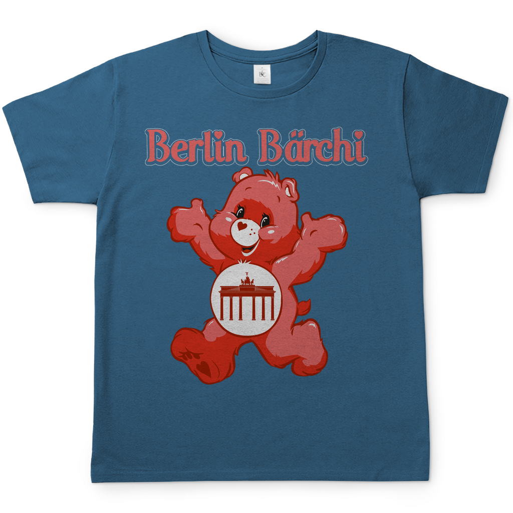Berlin Bärchi - Glücksbärchi - Herren Shirt Stone Blue