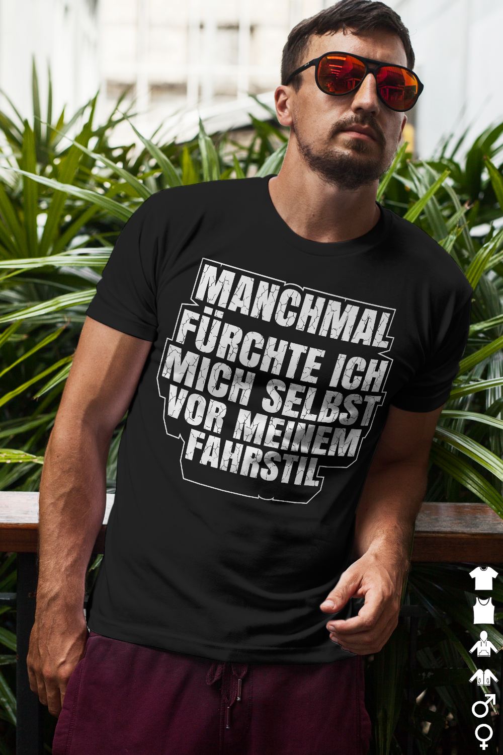 Autofahrer Spruch T-Shirt – Manchmal fürchte ich mich selbst vor meinem Fahrstil