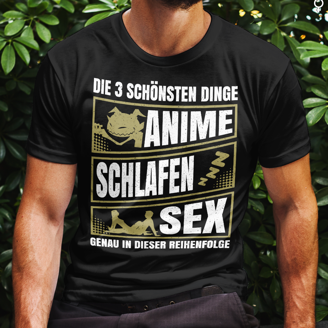 Anime Schlafen Sex Shirt Männer – Lustiges Geschenk für Otakus mit Humor