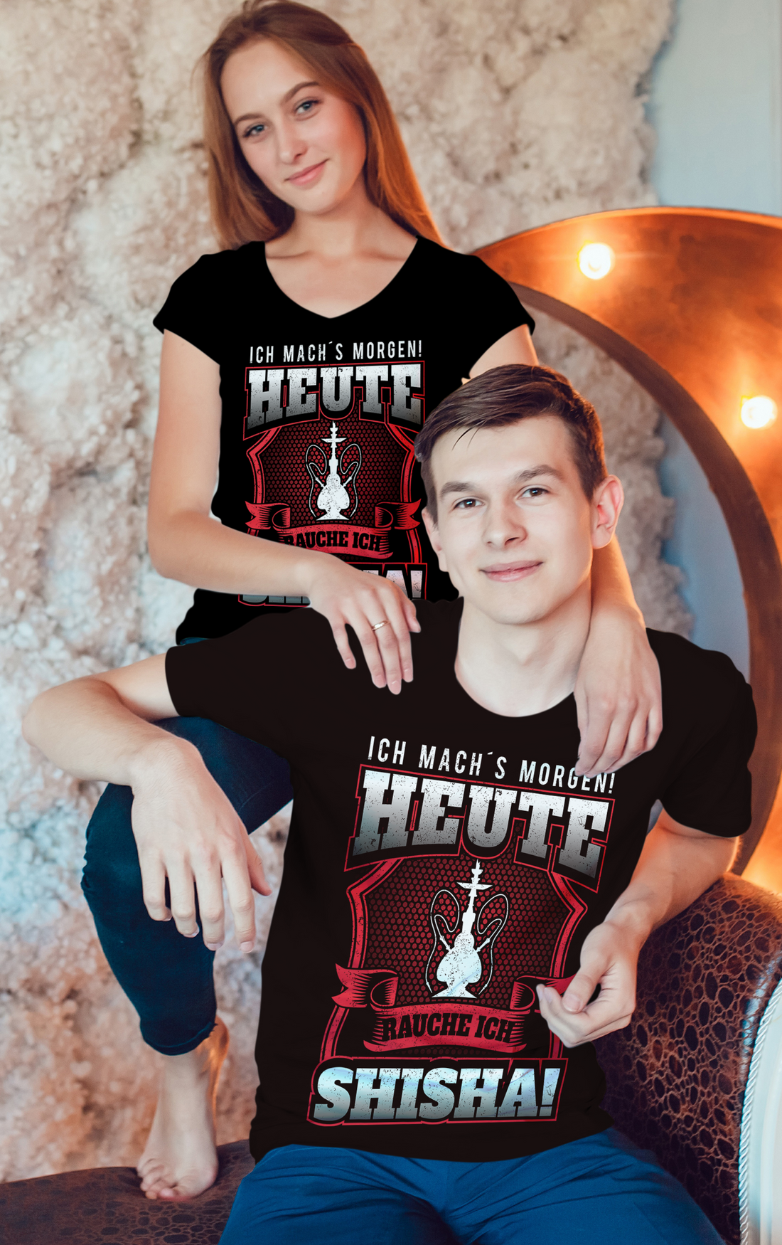Heute rauche ich Shisha Shirt Männer – Hookah T-Shirt mit lustigem Spruch