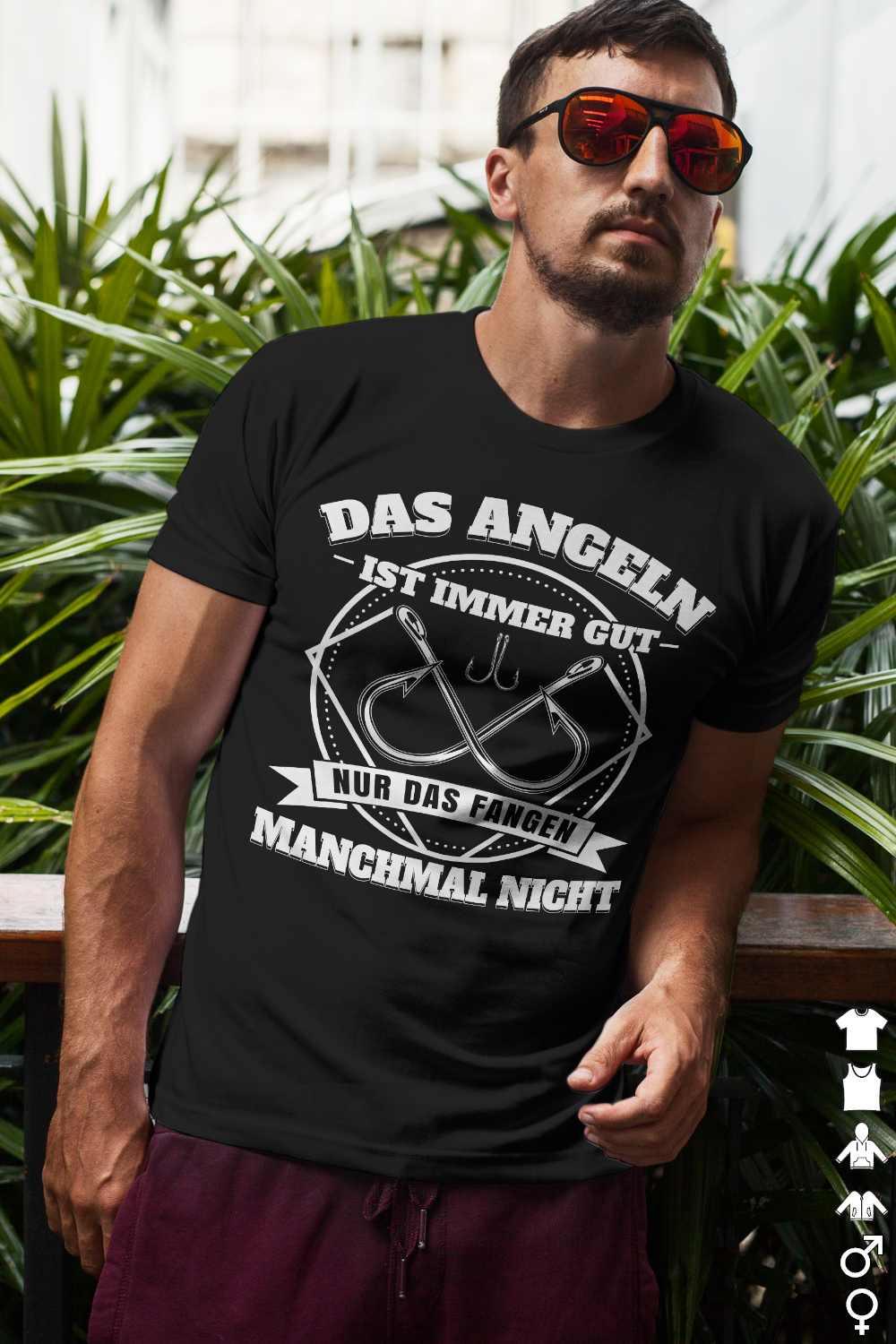 Fischen ist immer gut – Witziges Herren Shirt für entspannte Hobby-Angler