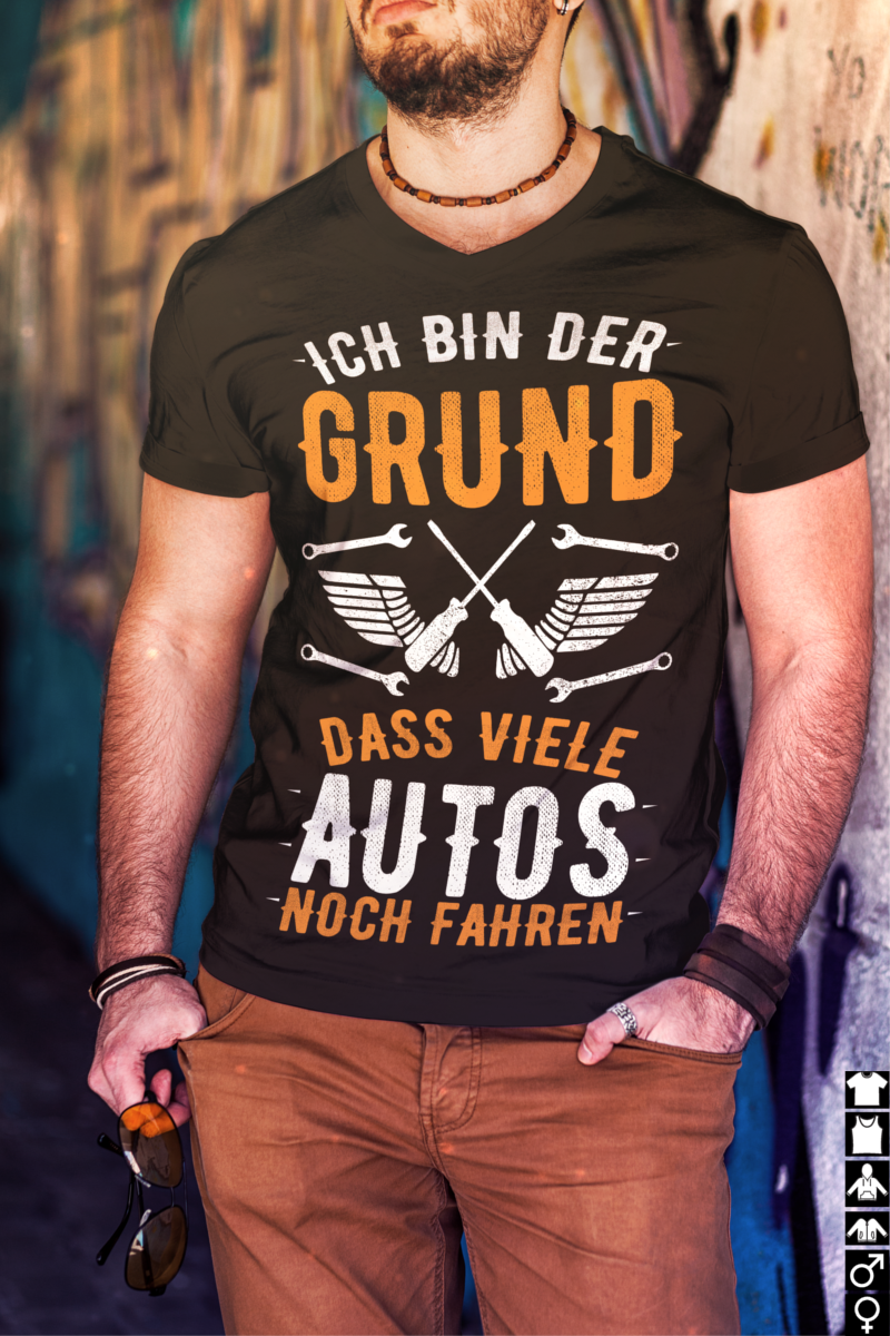 Kfz Mechaniker Shirt Männer – Ich bin der Grund dass viele Autos noch fahren