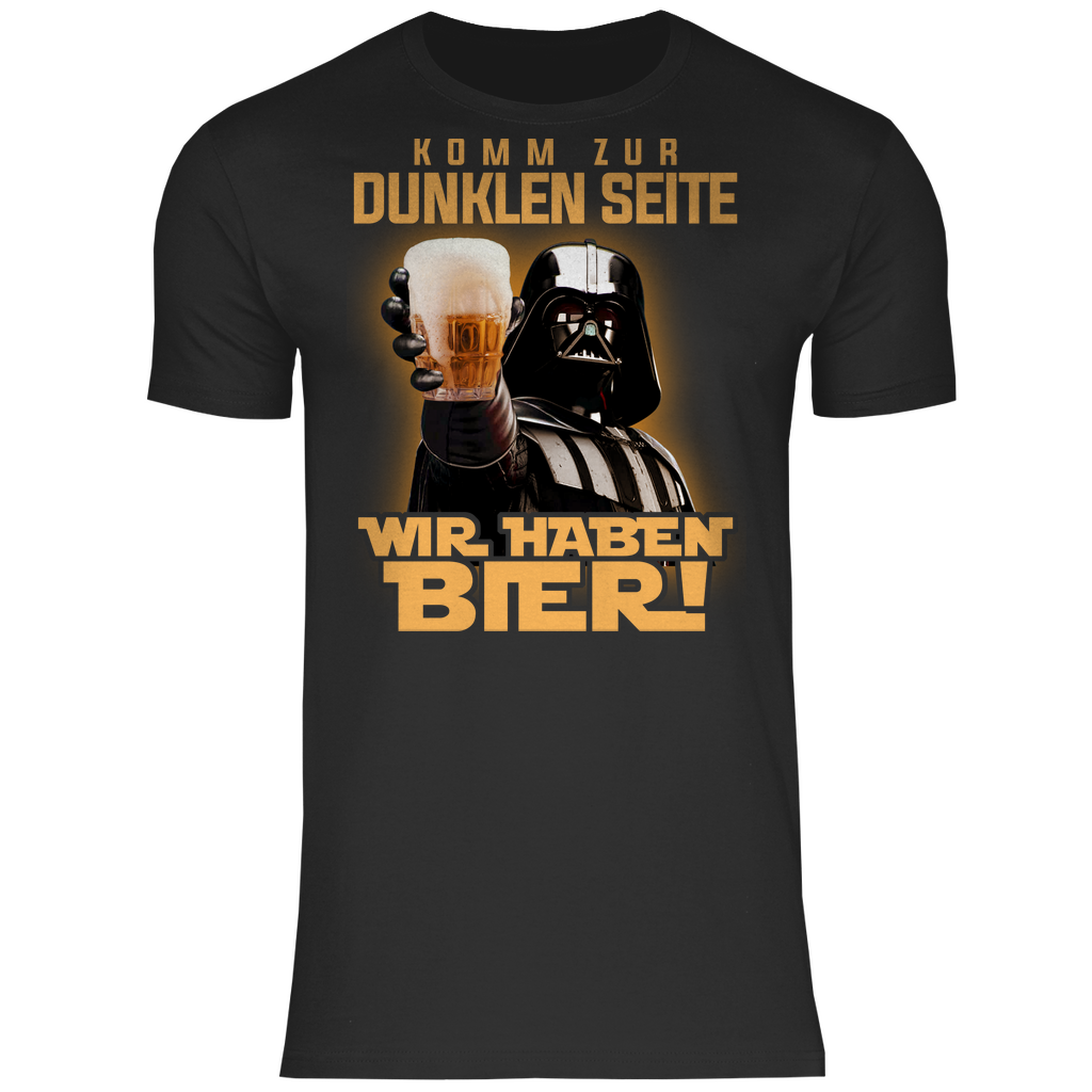 Komm zur dunklen Seite wir haben Bier Darth Vader - Herren Shirt