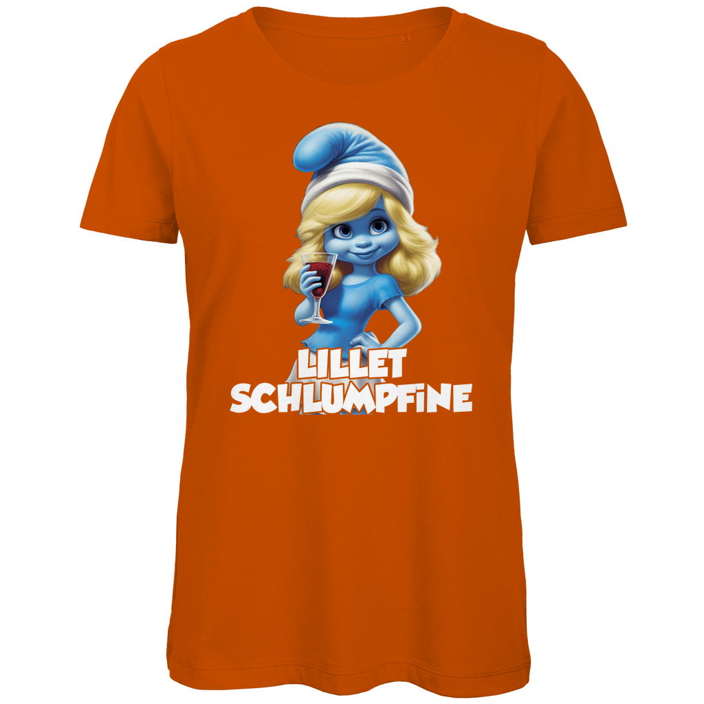 Lillet Schlumpfine Grafik - Damen Premium Bio T-Shirt Urban Orange