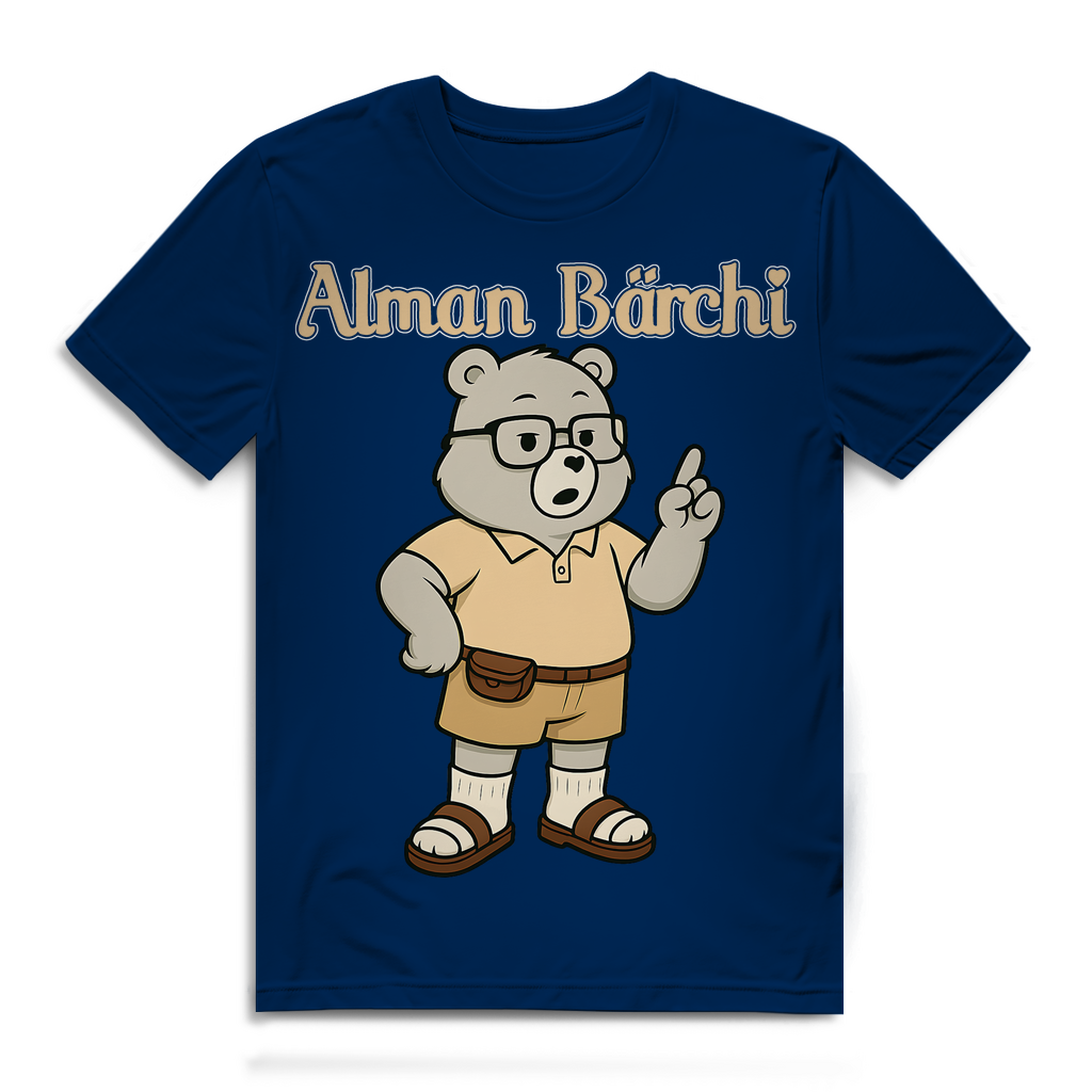 Alman Bärchi - Glücksbärchi - Herren Premium Bio T-Shirt Navy