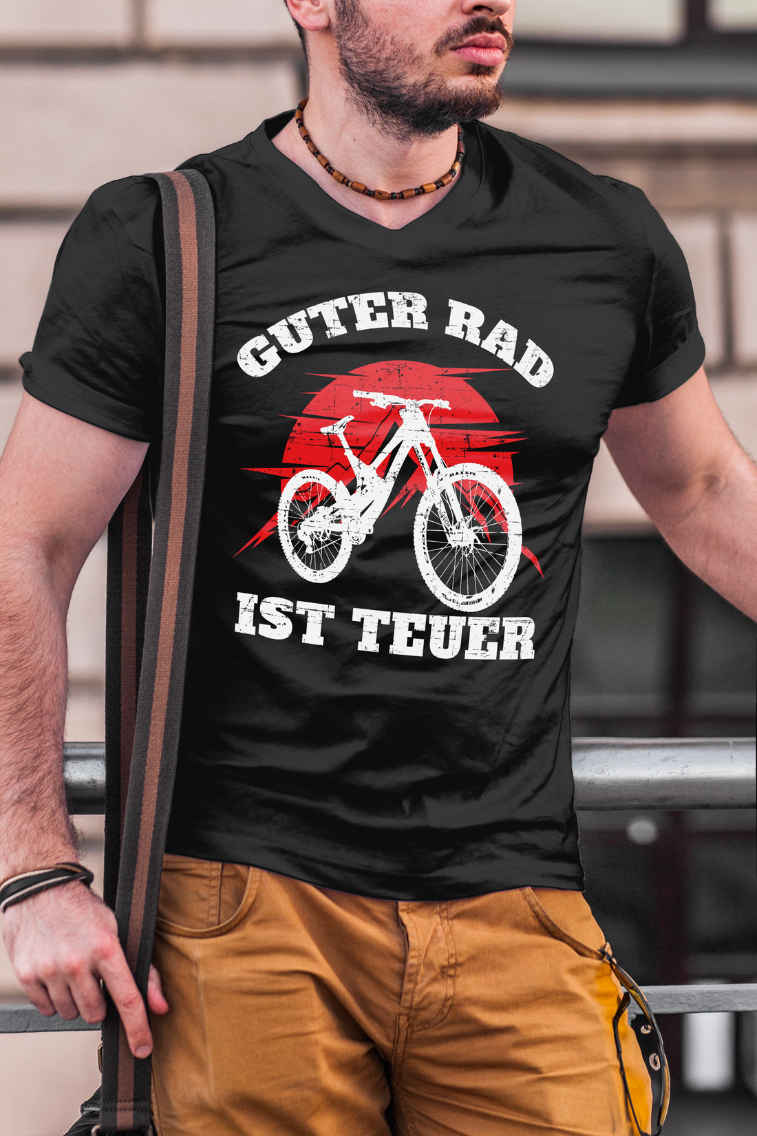Guter Rad ist teuer Shirt – Lustiges MTB Männer Bio T-Shirt für Fahrradfahrer