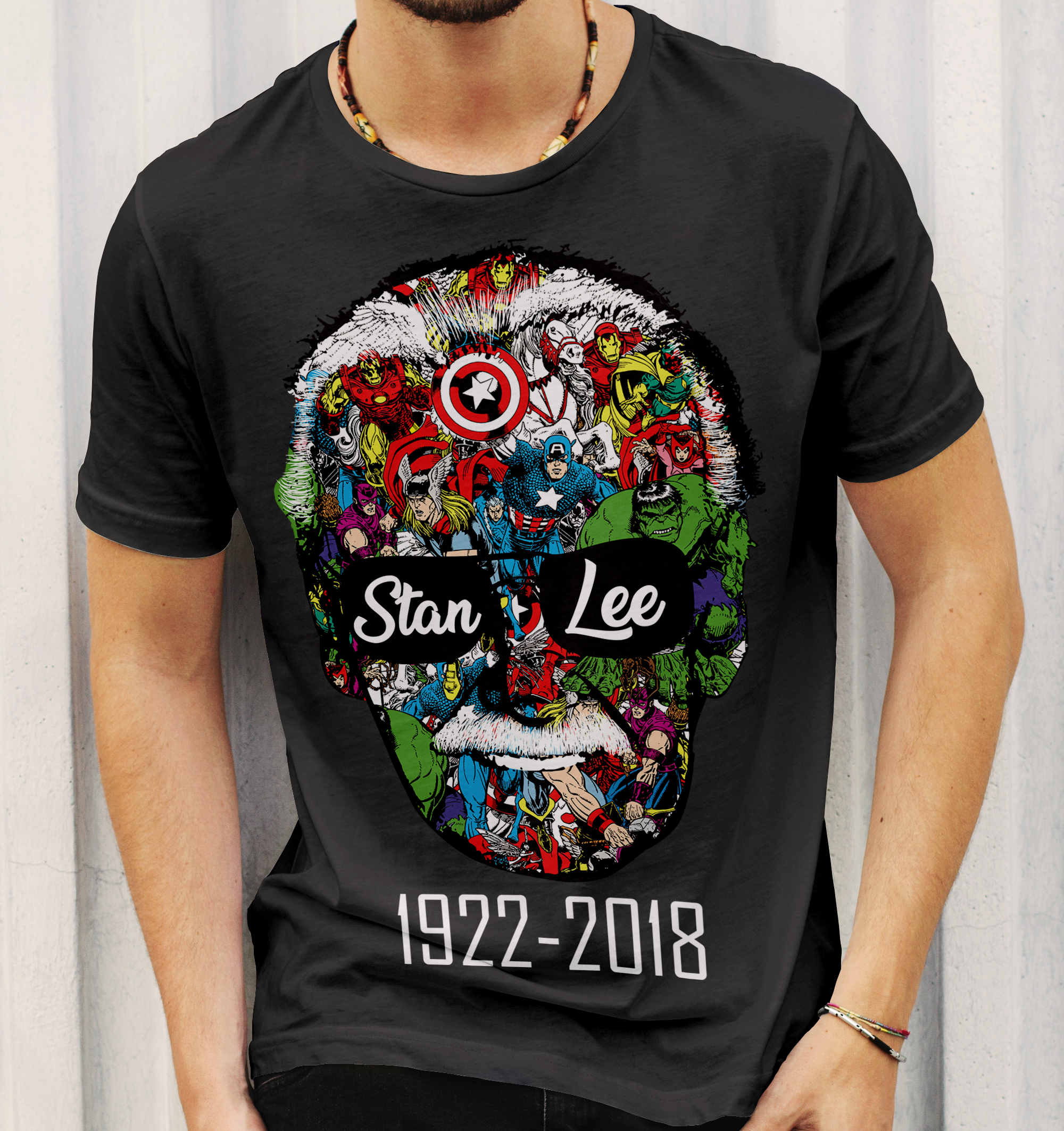 Stan Lee Tribute Shirt Herren – Heldenhafte Legende für echte MCU Comic-Fans