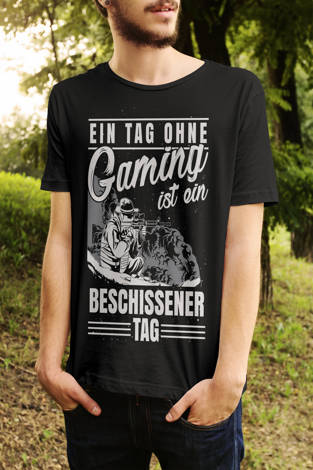 Ein Tag ohne Gaming ist beschissen – Lustiges Männer T-Shirt für Zocker