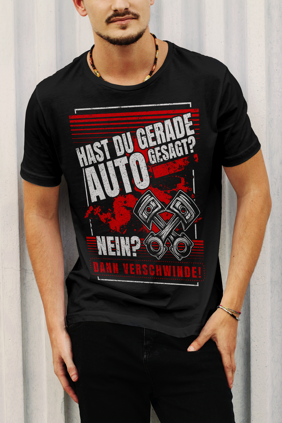 Tuning Shirt Herren – Auto gesagt oder nicht? Kolben Design für Autofans