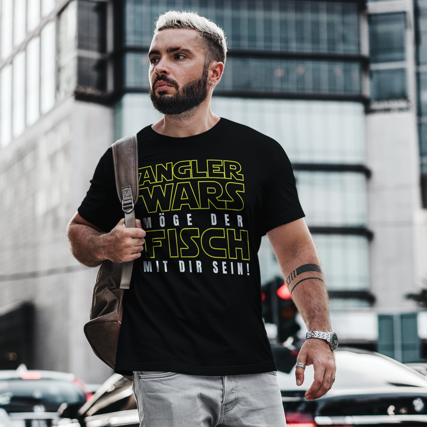 Angler Wars Shirt Herren – Möge der Fisch mit dir sein