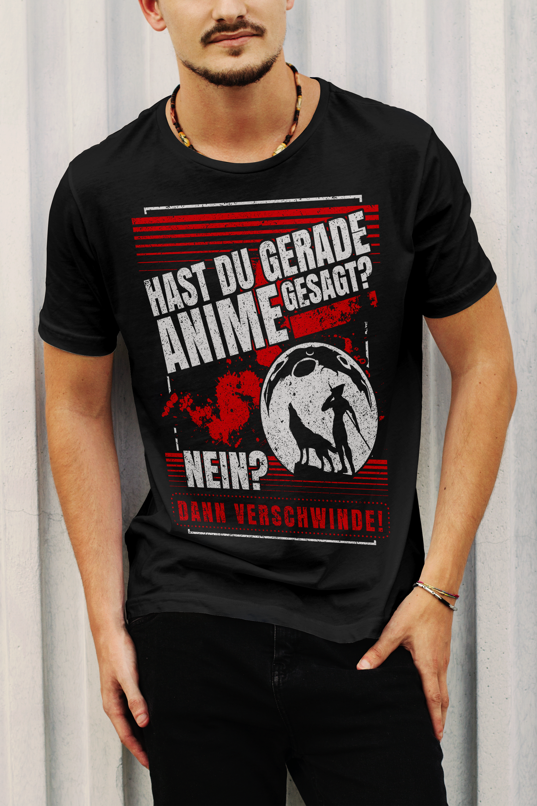 Hast du Anime gesagt? Nein? Dann verschwinde! – Otaku Shirt für Männer
