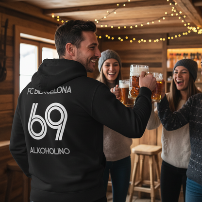 FC Biercelona Alkoholino 69 Fußball - Unisex Hoodie
