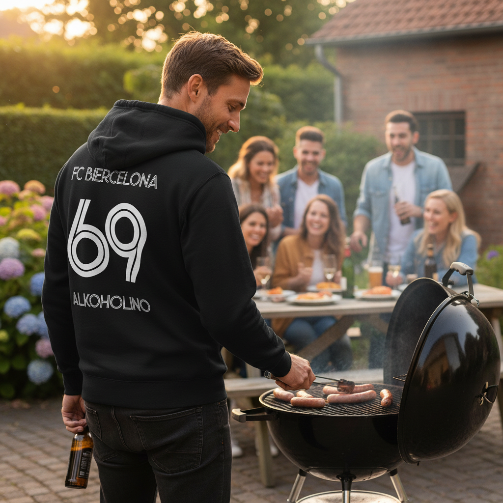 FC Biercelona Alkoholino 69 Fußball - Unisex Hoodie