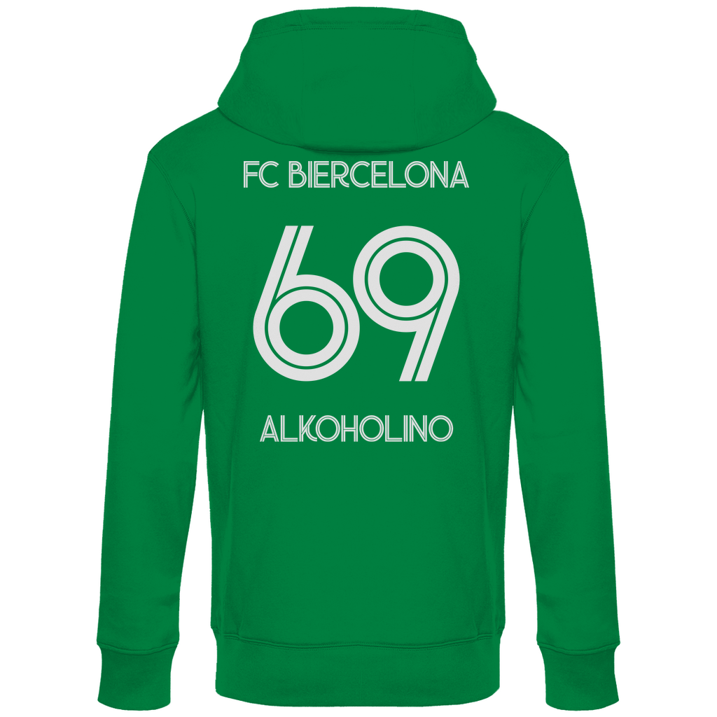 FC Biercelona Alkoholino 69 Fußball - Unisex Hoodie Kelly Green