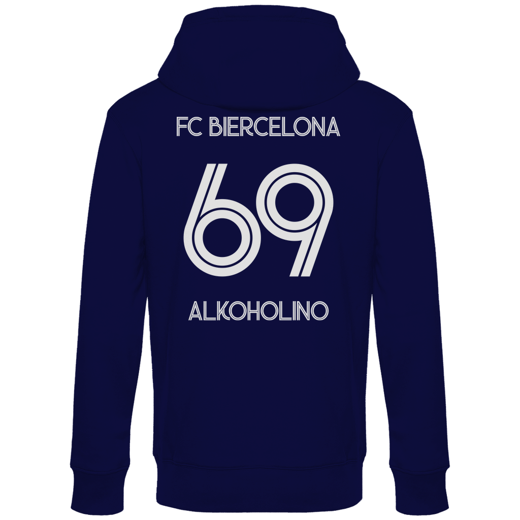 FC Biercelona Alkoholino 69 Fußball - Unisex Hoodie Navy Blue