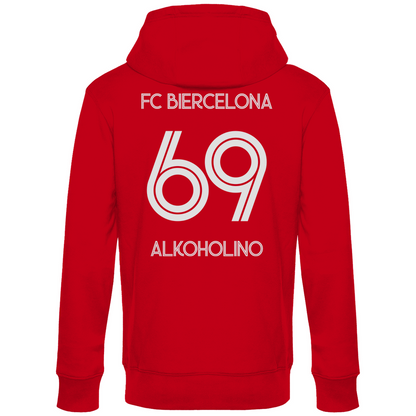 FC Biercelona Alkoholino 69 Fußball - Unisex Hoodie Red