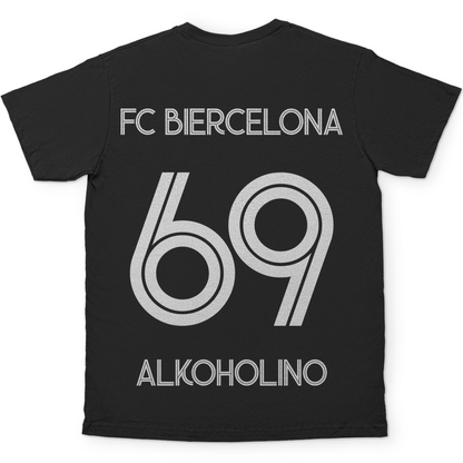 FC Biercelona Alkoholino 69 Fußball - Herren Shirt Black