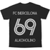 FC Biercelona Alkoholino 69 Fußball - Herren Shirt Black