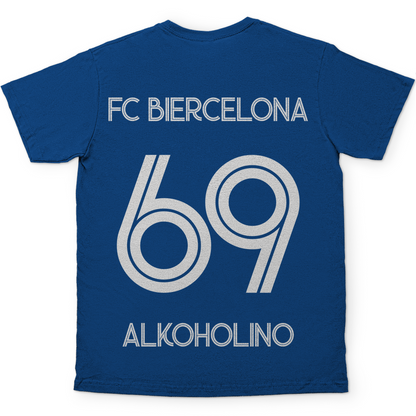 FC Biercelona Alkoholino 69 Fußball - Herren Shirt Royal Blue