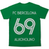 FC Biercelona Alkoholino 69 Fußball - Herren Shirt Kelly Green