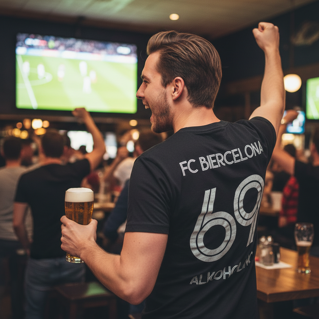 FC Biercelona Alkoholino 69 Fußball - Herren Shirt