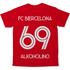 FC Biercelona Alkoholino 69 Fußball - Herren Shirt Red