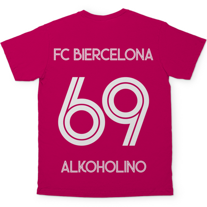 FC Biercelona Alkoholino 69 Fußball - Herren Shirt Sorbet