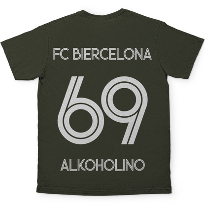 FC Biercelona Alkoholino 69 Fußball - Herren Shirt Urban Khaki
