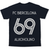 FC Biercelona Alkoholino 69 Fußball - Herren Shirt Navy