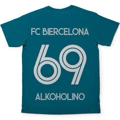 FC Biercelona Alkoholino 69 Fußball - Herren Shirt Diva Blue