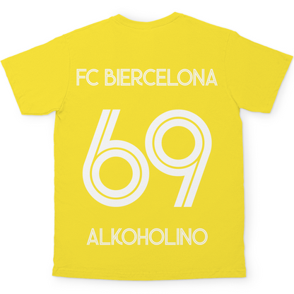 FC Biercelona Alkoholino 69 Fußball - Herren Shirt Solar Yellow