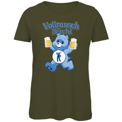 Vollrausch Bärchi - Glücksbärchi - Damen Premium Bio T-Shirt Khaki