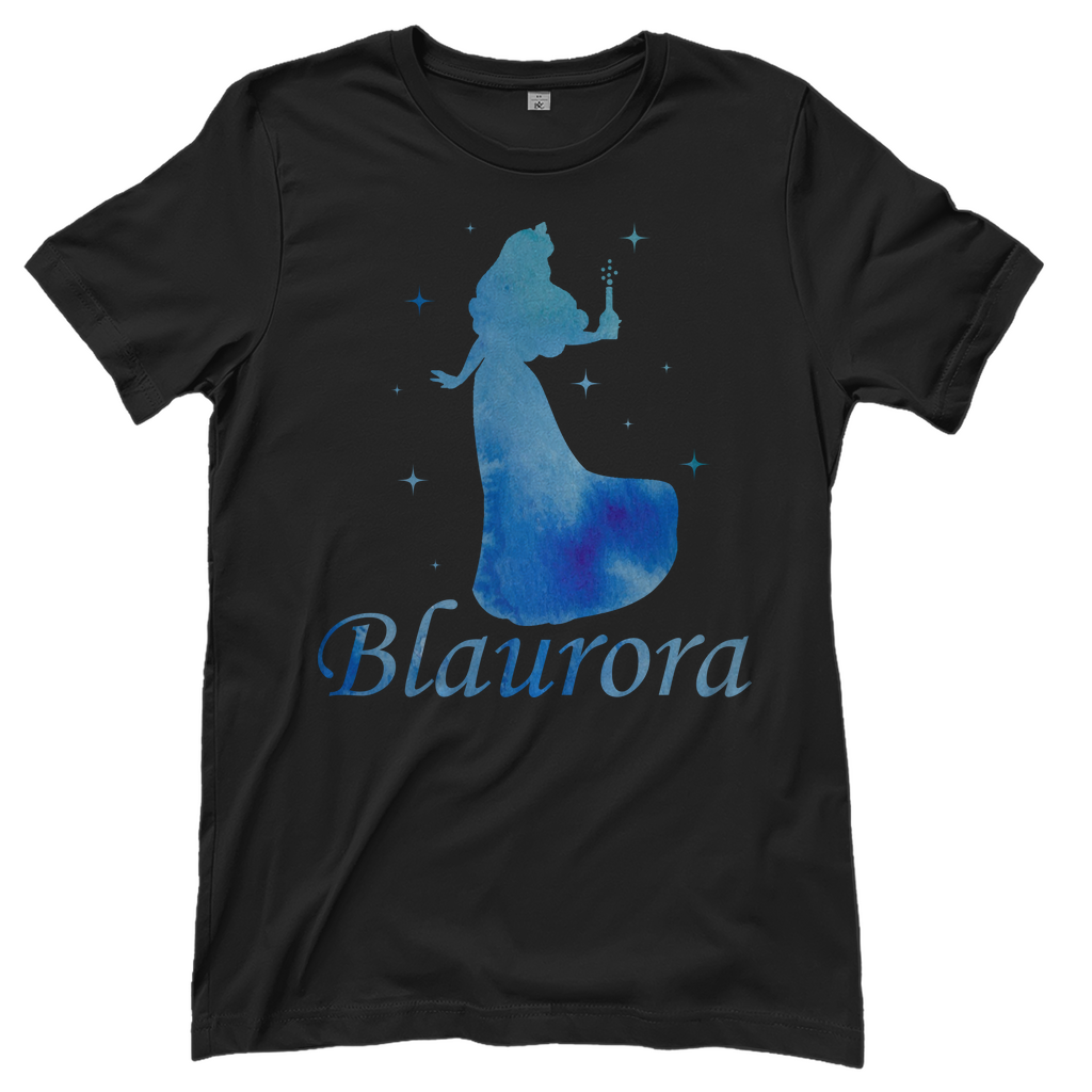 Blaurora - Prinzessin Aquarell - Damenshirt Black