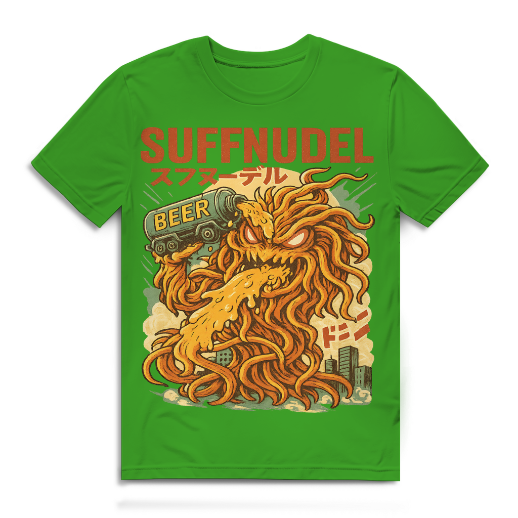 Suffnudel Bier Monster Nudel Kaiju - Herren Premium Bio T-Shirt Real Green