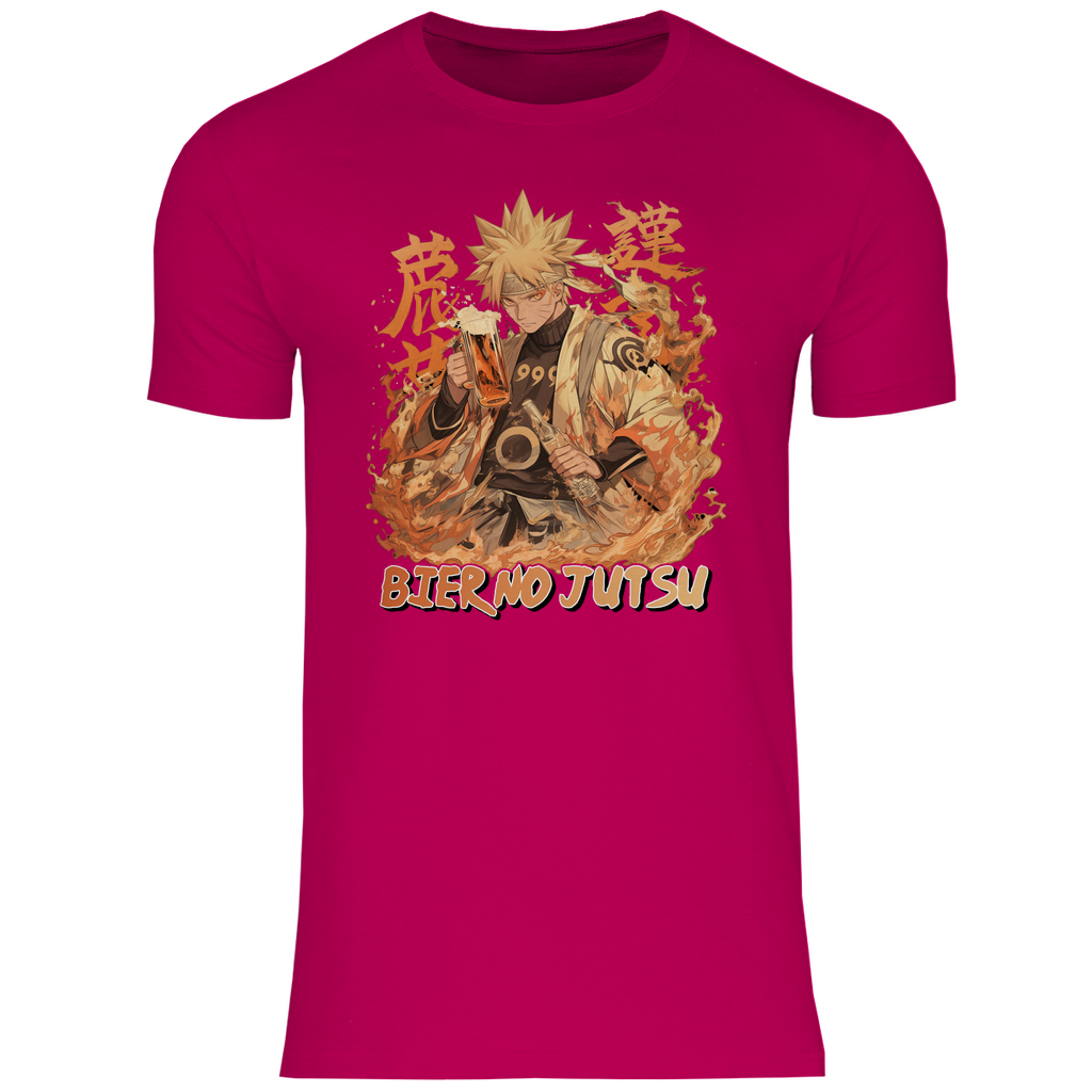 Naruto Bier no Jutsu - Herren Shirt Sorbet