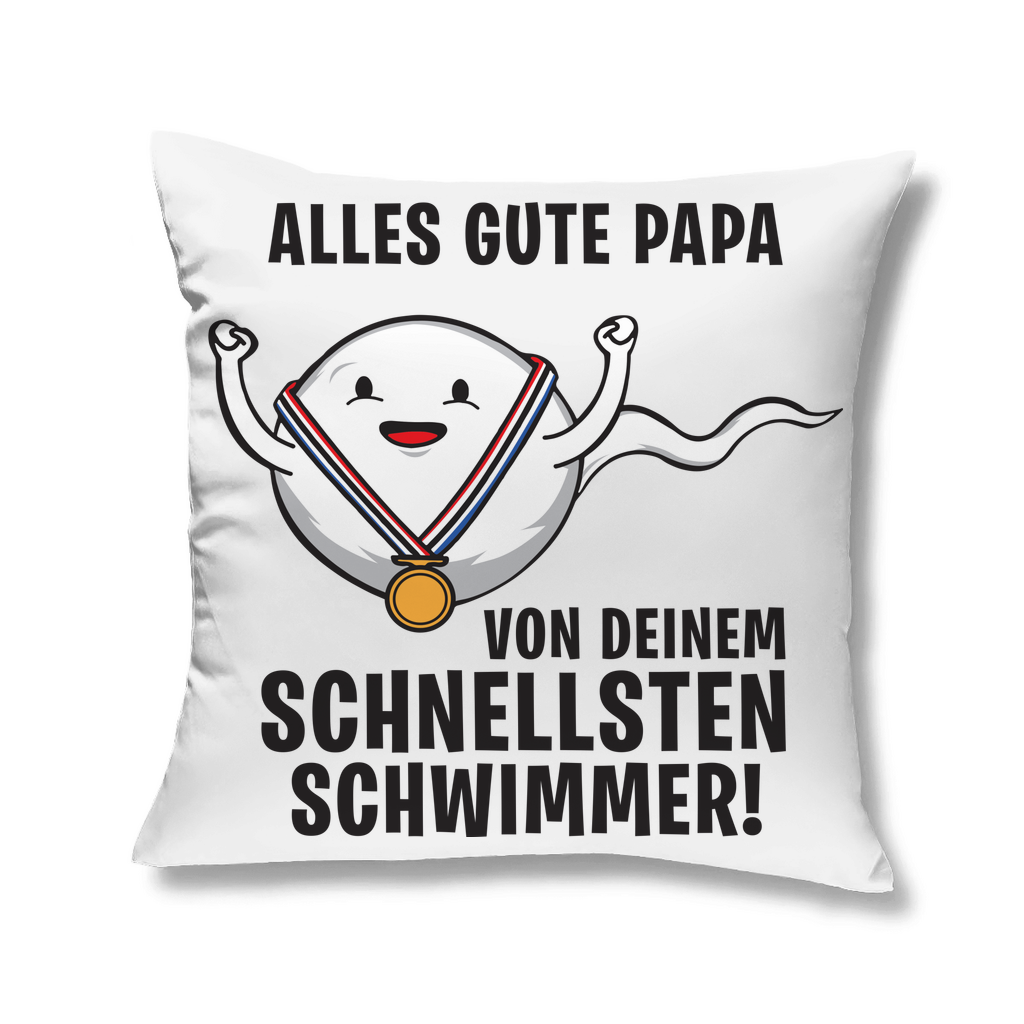 Alles gute Papa von deinem schnellsten Schwimmer! - Kopfkissen