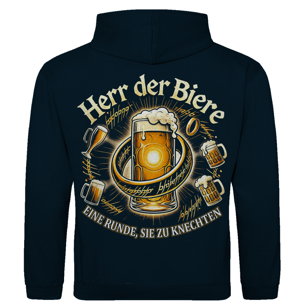 Herr der Biere eine Runde, sie zu knechten - Herren Hoodie New French Navy