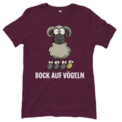 Bock auf Vögeln - Damenshirt Burgundy