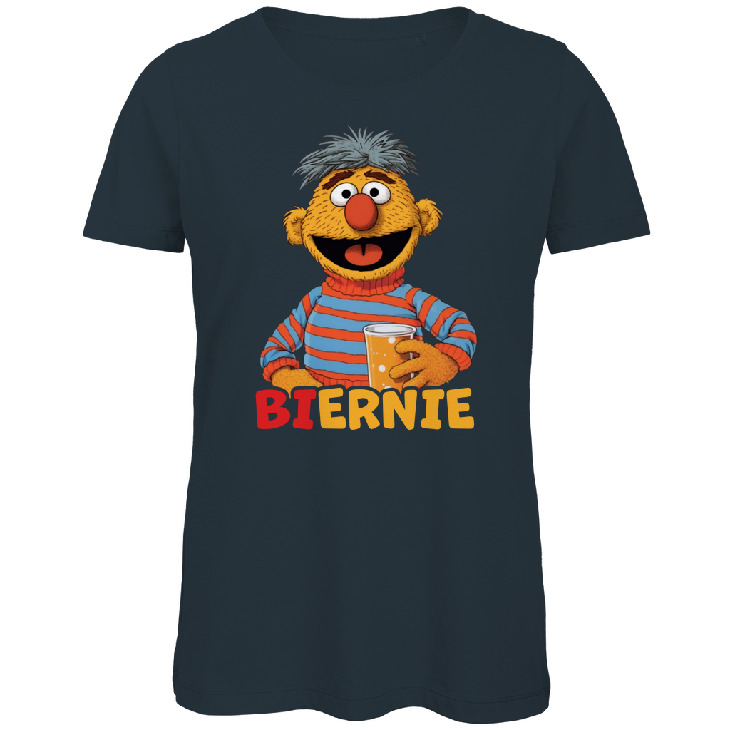 Sesamstraße - Ernie Biernie - Damen Premium Bio T-Shirt Dark Grey