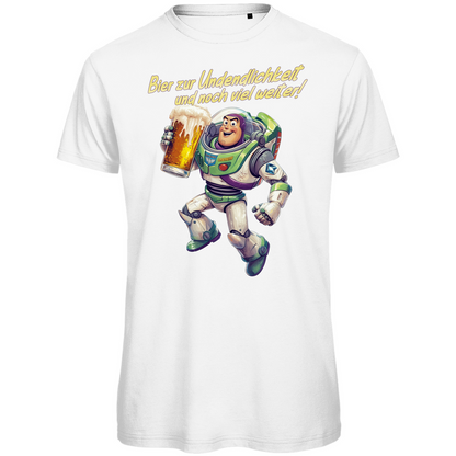 Bier zur Unendlichkeit und noch viel weiter - Buzz Lightyear Toy Story - Herren Premium Bio T-Shirt White