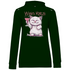 Wein Katzi Katze - Damen Hoodie Forest Green