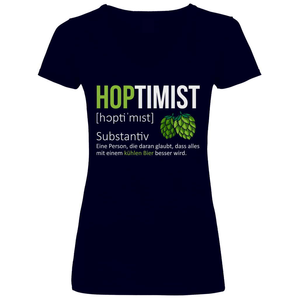 Hoptimist - V-Neck Damenshirt